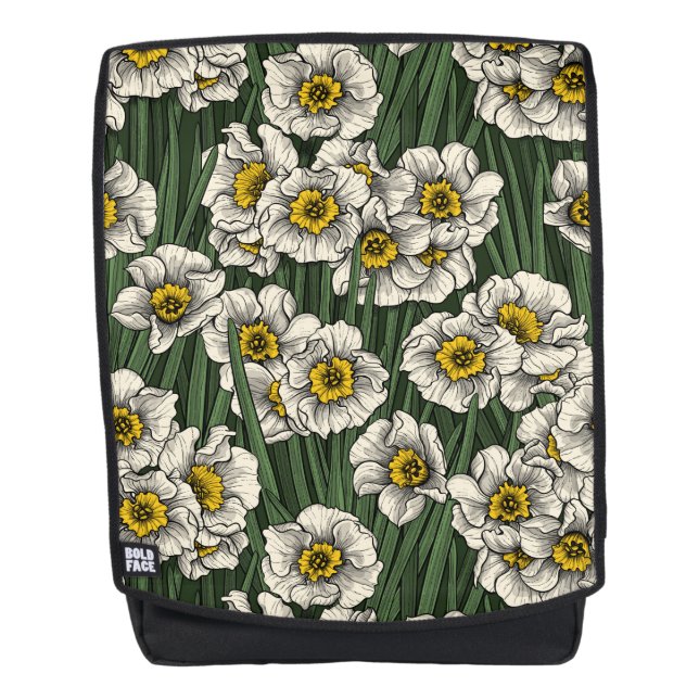 Daffodischer Garten Rucksack (Vorderseite)