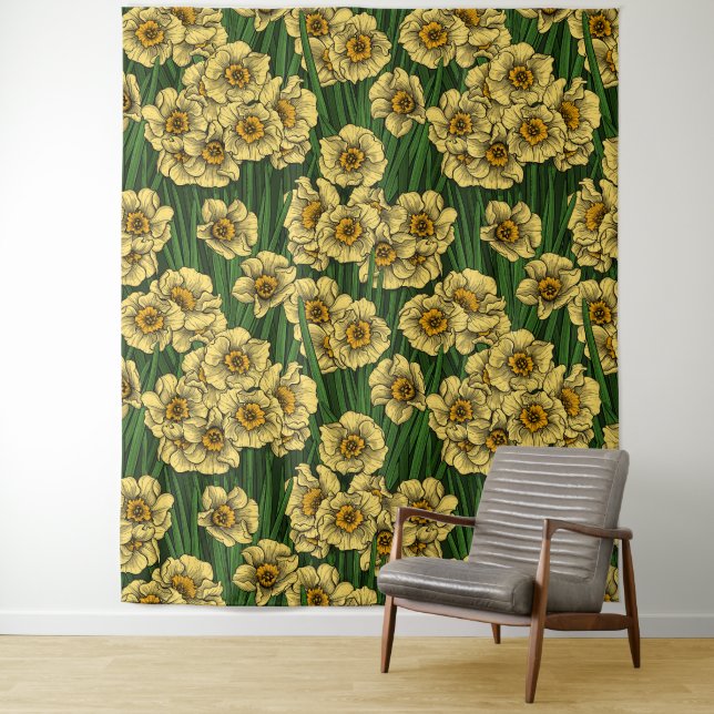 Daffodischer Garten Wandteppich (Beispiel)