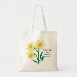 Daffodischer März Geburtsmonat-Blume-Beutel Tragetasche