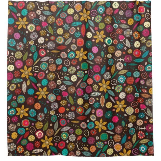 Daffodischer Pop Duschvorhang (Vorderseite)