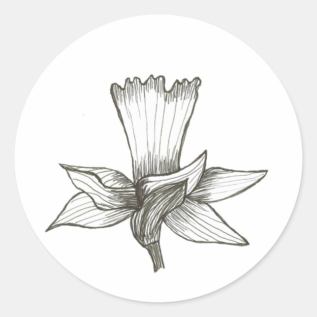 Daffodischer Sticker (Vorderseite)