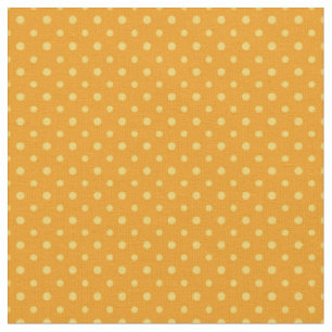 Daffy-down Dillies Gelbe Polka Punkte auf Orange Stoff
