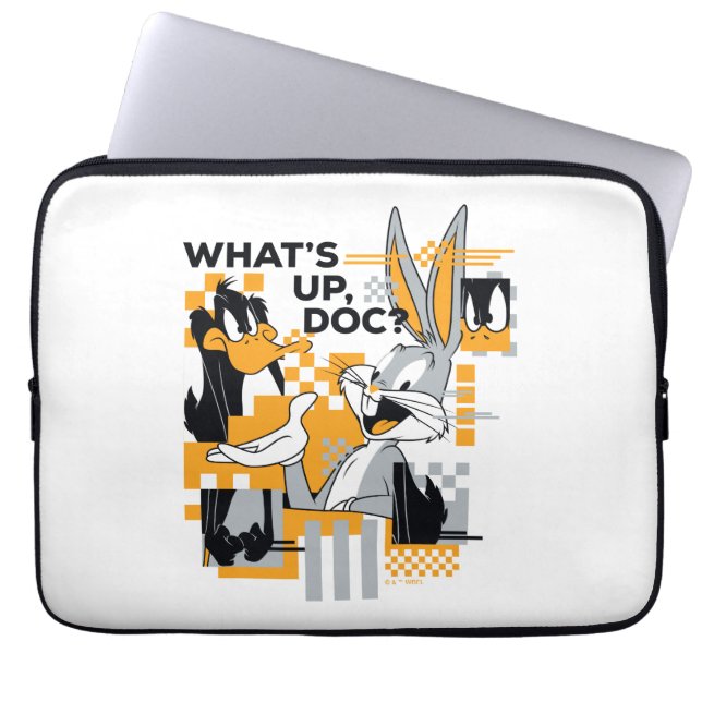 DAFFY DUCK™ & BUGS BUNNY™ Glitch Laptopschutzhülle (Vorderseite)