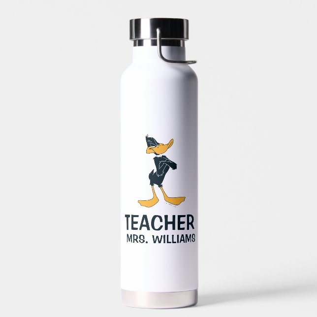 DAFFY DUCK™ mit überfülltem Waffenlehrer Trinkflasche (Links)
