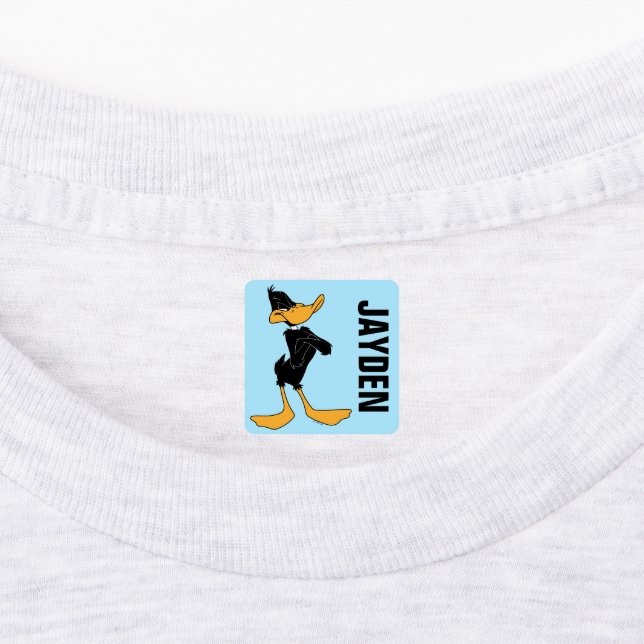 DAFFY DUCK™ mit überlaufener Farbe für Waffen Etiketten (Befestigt)