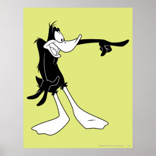 DAFFY DUCK™ Shocked and Point Poster