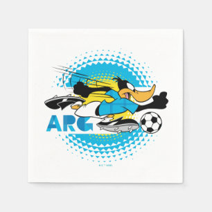 DAFFY DUCK™ Team Argentinien Fußball Grafik Serviette