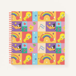 DAFFY DUCK™ & TWEETY™ - Pride-Muster Notizbuch