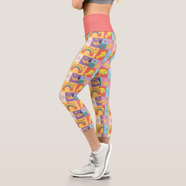 DAFFY DUCK™ & TWEETY™ - Pride Pattern Capri Leggings (Links)