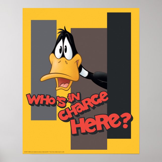 DAFFY DUCK™ "Wer ist hier verantwortlich?" Poster (Vorne)