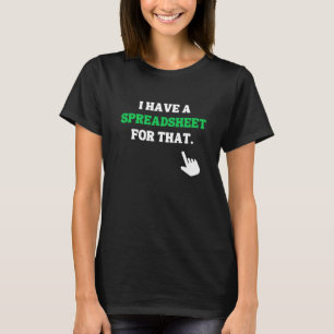 Dafür habe ich eine Tabelle. T-Shirt