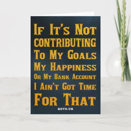 Dafür habe ich keine Zeit Got Karte