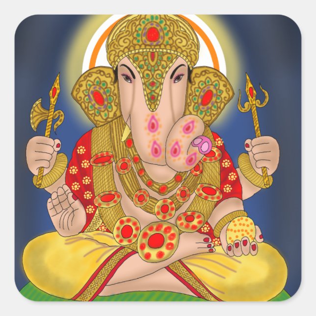 Dagduseth Ganesha Sticker (Vorderseite)