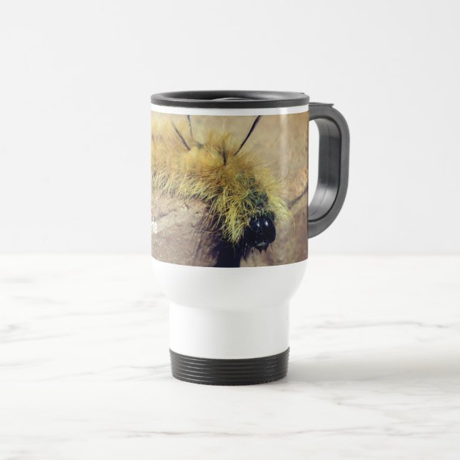 Dagger Moth Raupe Natur Personalisiert Reisebecher (VorderseiteRechts)