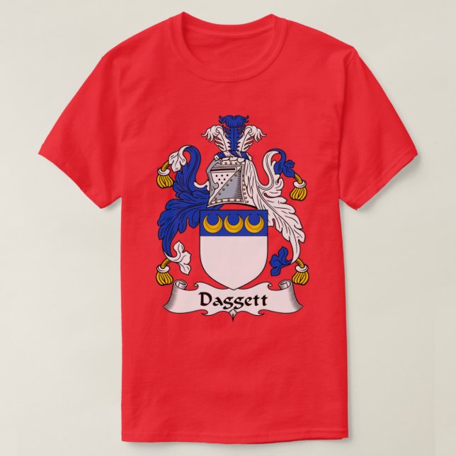Daggett Coat of Arms Familienwappen T-Shirt (Design vorne)