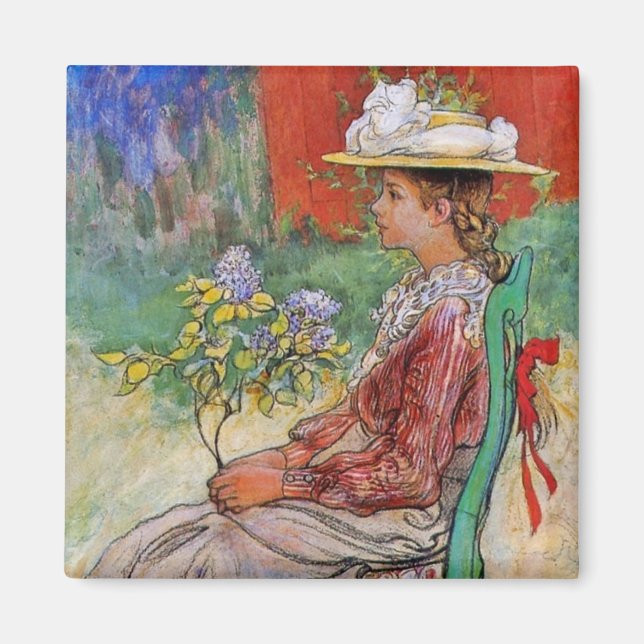 Dagmar im Garten Magnet (Vorne)