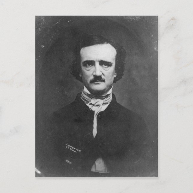 Daguerreotyp von Edgar Allan Poe von C.T. Tatman Postkarte (Vorderseite)