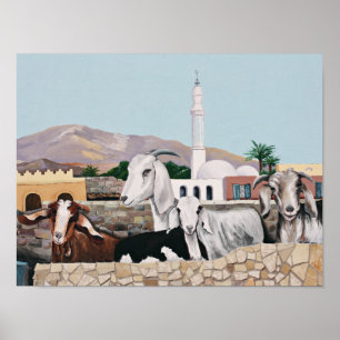 Dahab Goats Poster