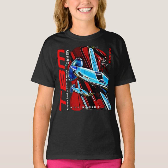 Daher Socata TBM 900er GA Aviation T-Shirt (Vorderseite)