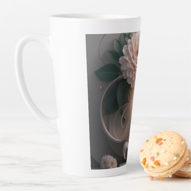  Dahlia Ballet Bloom Floral Art Design Milchtasse (Beispiel)