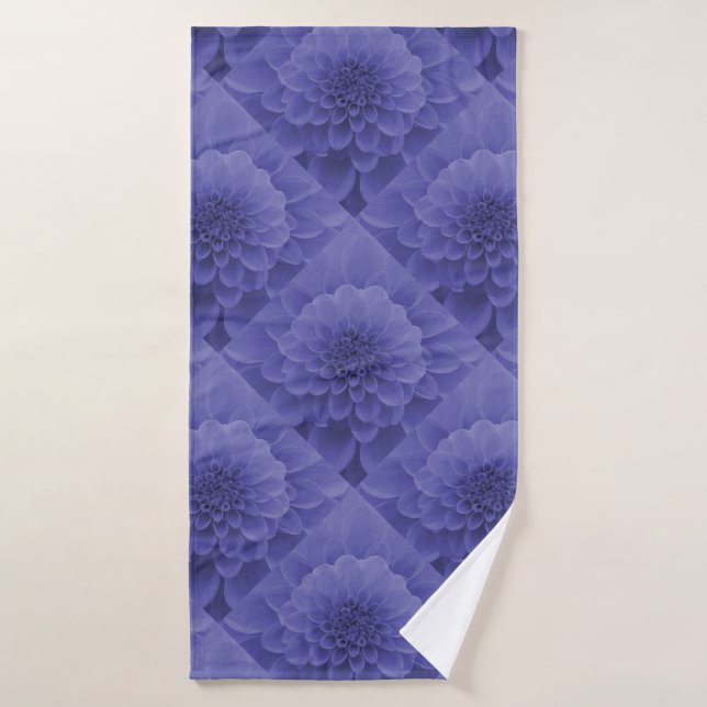 Dahlia bleu (Serviette de bain)
