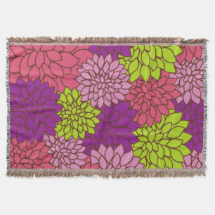 Dahlia-Blume, farbenfrohe Blume, Blumenmuster Decke