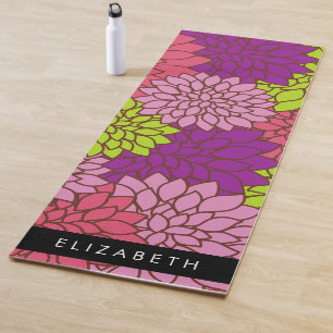 Dahlia Blume, farbenfrohe Blume, Ihr Name Yogamatte