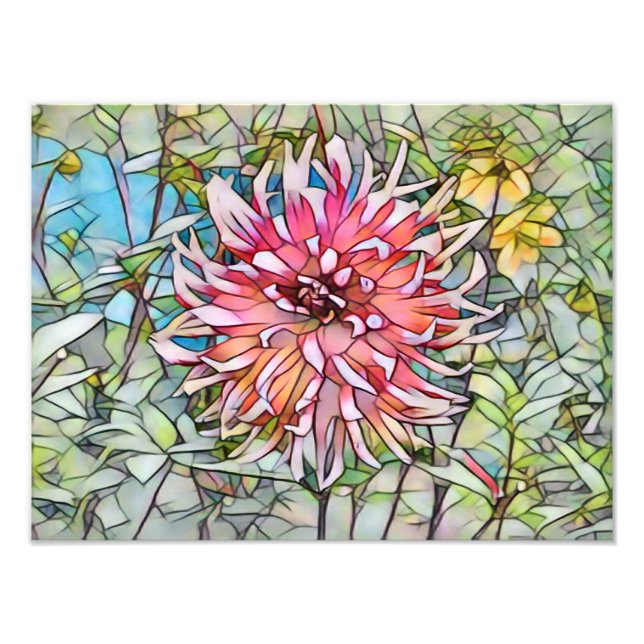 DAHLIA BLUME FOTODRUCK (Vorne)