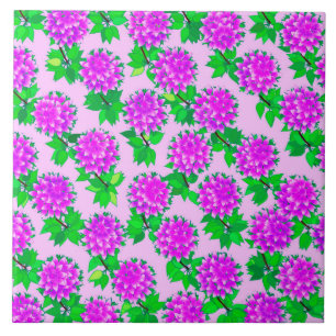Dahlia-Blume in Violett und Orchideen Fliese