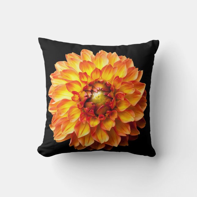 Dahlia Blume Kissen. Kissen (Vorderseite)