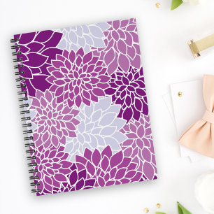Dahlia-Blume, Muster von Blume, Lila Dahlia Planer