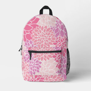 Dahlia-Blume, Muster von Blume, rosa Dahlia Bedruckter Rucksack