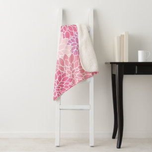 Dahlia-Blume, Muster von Blume, rosa Dahlia Sherpadecke