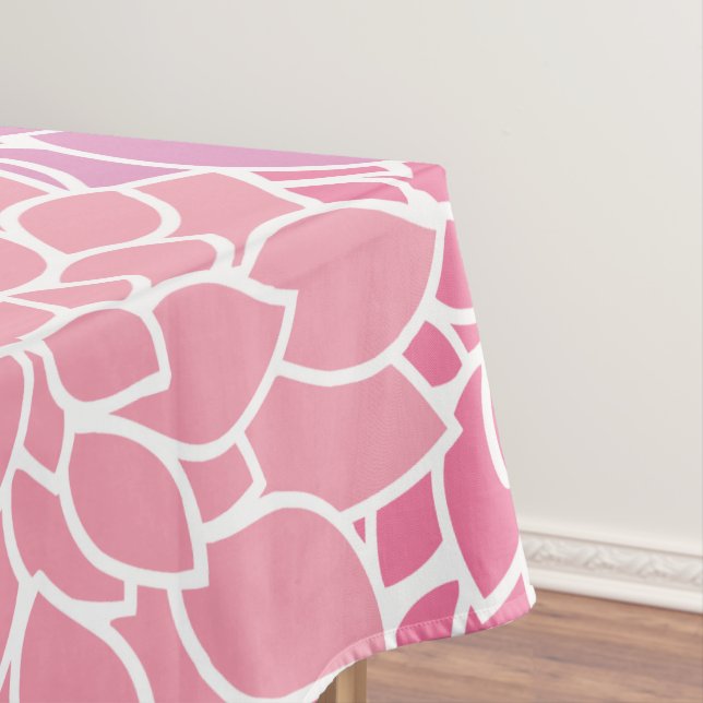 Dahlia-Blume, Muster von Blume, rosa Dahlia Tischdecke (Beispiel)