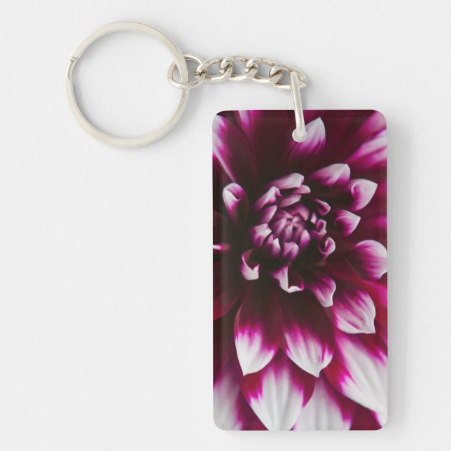 Dahlia Blume Schlüsselanhänger (Vorderseite)