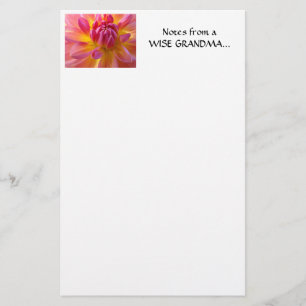 DAHLIA BLUME Stationery Note Pad WISE GRANDMA Briefpapier