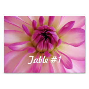 Dahlia Blume Tischnummer