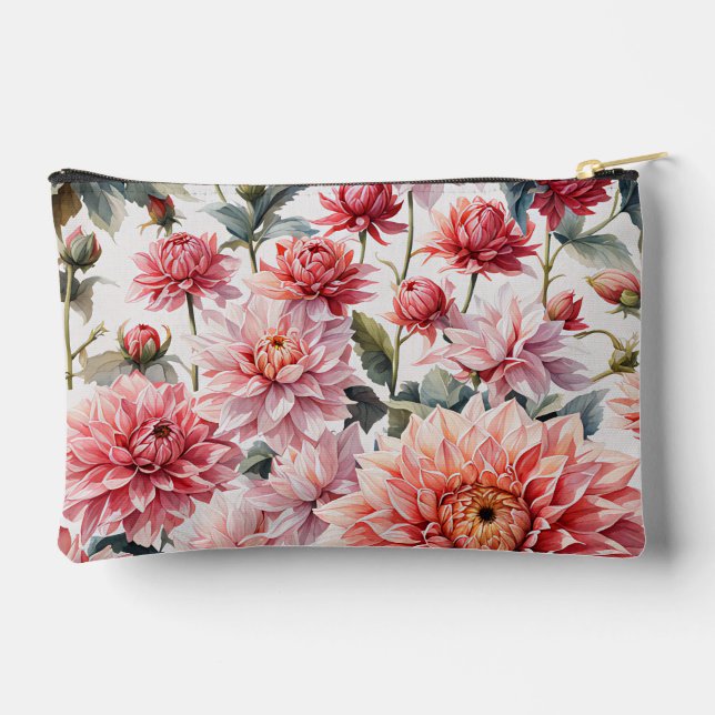 Dahlia Blume Zubehörtasche (Rückseite)