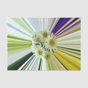 Dahlia-Blumen gestreifte Floral Seidenpapier