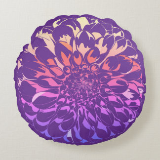 Dahlia-Blumen-Violette Kissen