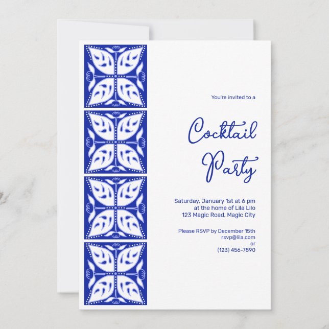 Dahlia Buds Invitation Personnalisée (Devant)