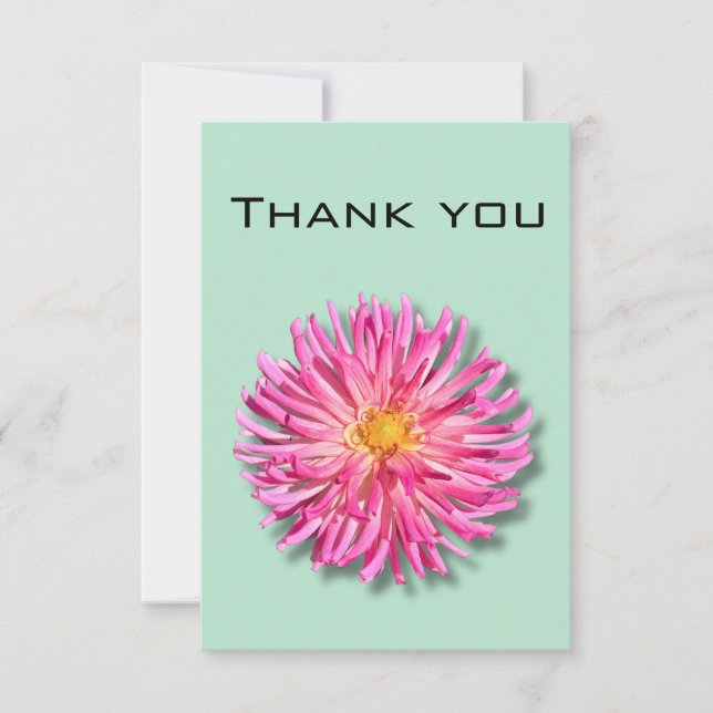Dahlia Carte de remerciements (Devant)