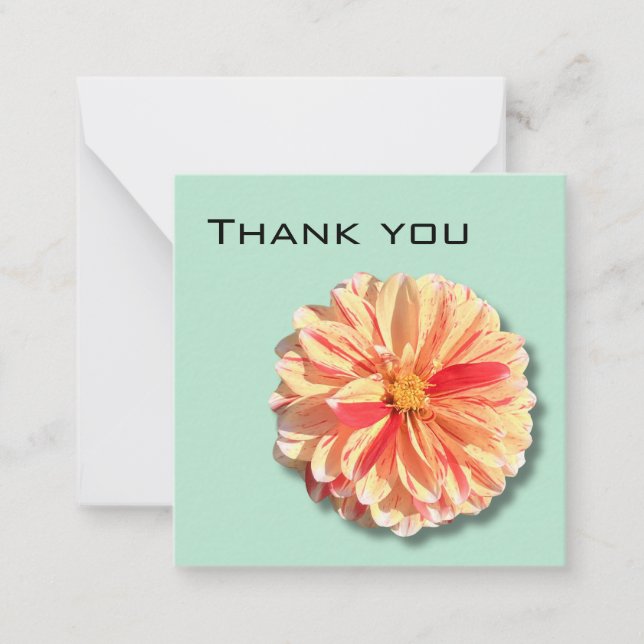 Dahlia Carte de remerciements (Devant)