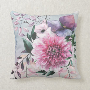Dahlia Couleurs Cool Jardin Jeu Oreiller