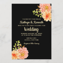 Dahlia & Daisy Spring Country Wedding Einladung