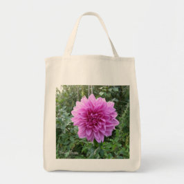 Dahlia de lavande sur un sac fourre-tout