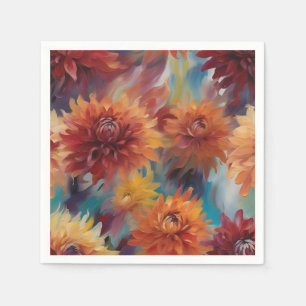 Dahlia Delight Summer Serviette
