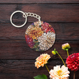 Dahlia en Verre Coloré