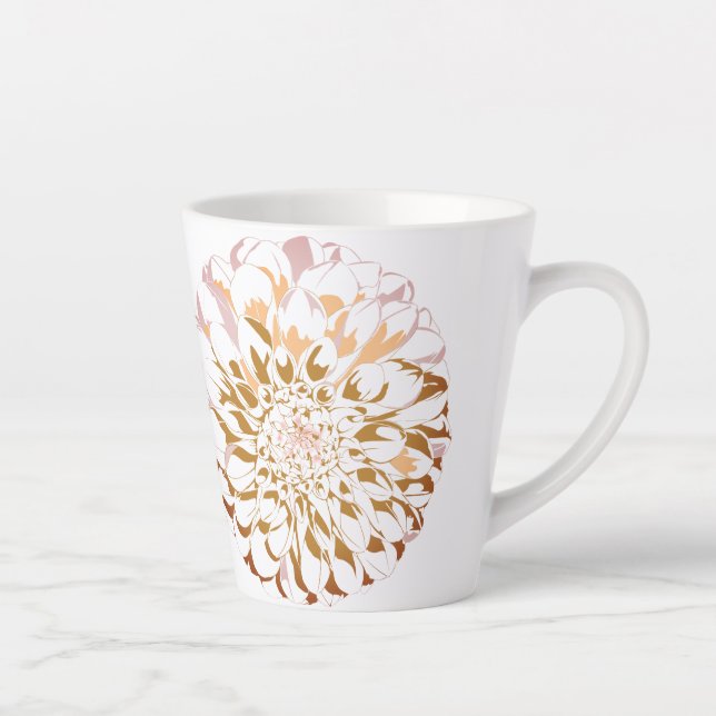 Dahlia floral cup milchtasse (Rechts)