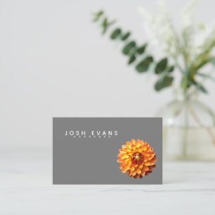 Dahlia Floral Minimalistisch Oceania Business Card Visitenkarte